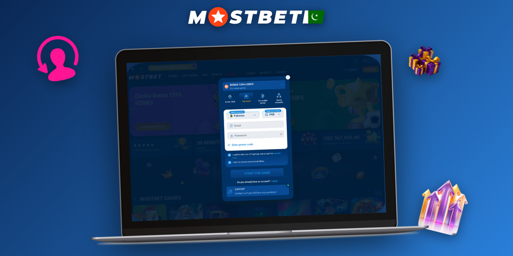 Mostbet account dashboard showing PKR balance and welcome bonus for Pakistani players