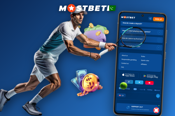 Mostbet affiliate program creative library with cricket football and casino banner mockups