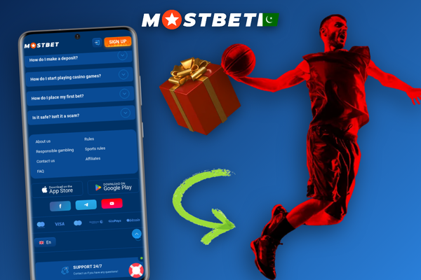 Mostbet customer support agent with headset responding in English and Urdu via live chat