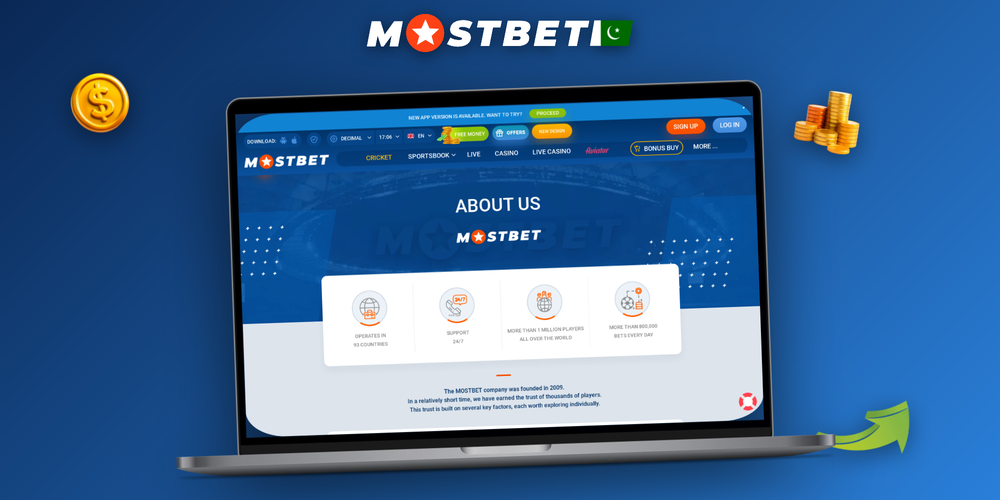 Pakistani player accessing Mostbet online via laptop with JazzCash and Easypaisa payment options