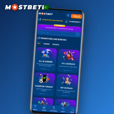 Mostbet reload bonus tile featuring a refresh arrow wrapped around a stack of chips